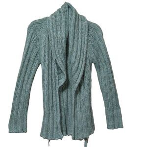 Bebe mohair blend belted cardigan wintergreen metallic 67081019819 Large